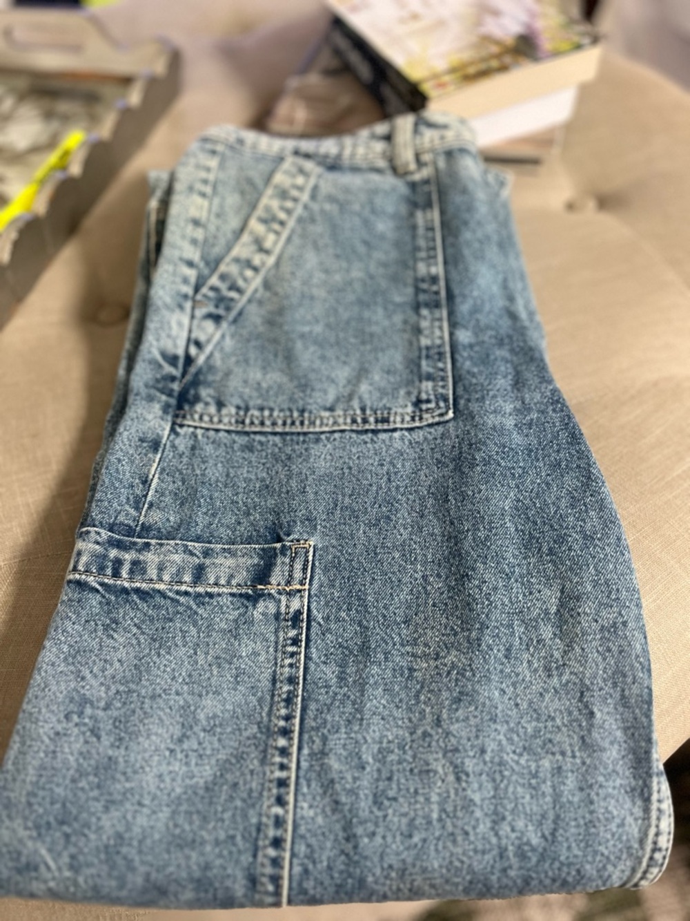 H&M Light Blue Washed Denim Jeans